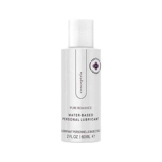 Conceptria water-based personal lubricant 60ml bottle, fertility friendly label