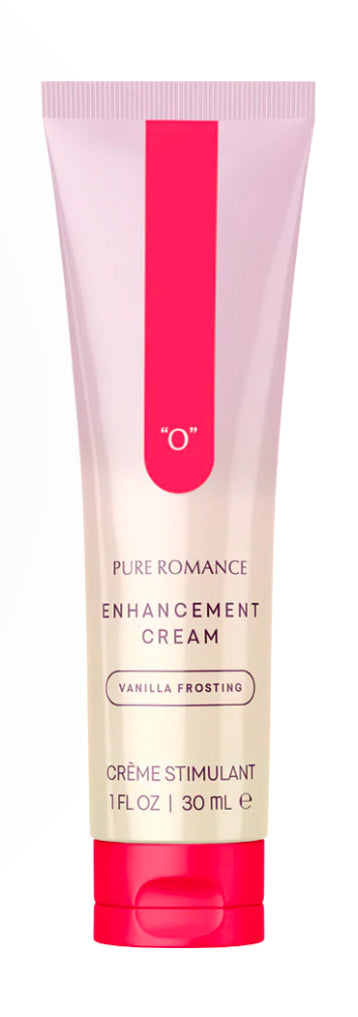 Pure Romance enhancement cream tube, vanilla frosting, skin wellness product, 30 ml