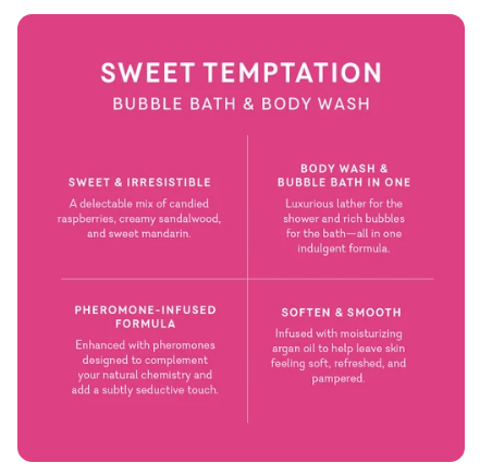 Beneficios de Bubbli Sweet Temptation: frambuesa, sándalo y mandarina