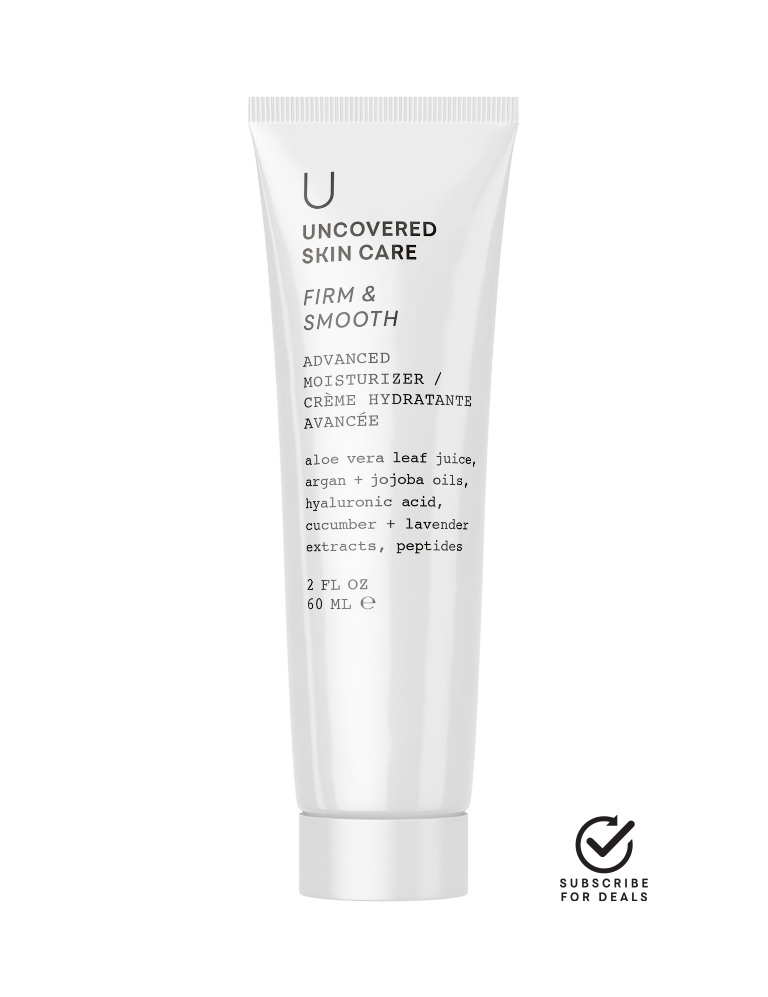 Advanced moisturizer tube for firm and smooth skin, 60 ml, skincare product with peptides