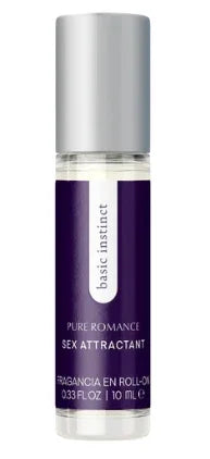 Basic Instinct Pure Romance roll-on fragrance bottle for wellness and personal care
