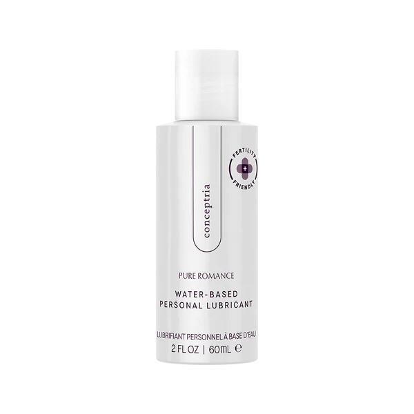 Conceptria water-based personal lubricant 60ml bottle, fertility friendly label