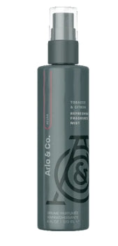 Arlo & Co. tobacco and citrus refreshing fragrance mist spray bottle on white background