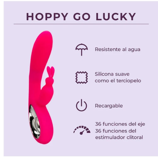 Pink waterproof silicone rabbit vibrator with rechargeable design and multiple stimulation modes.
