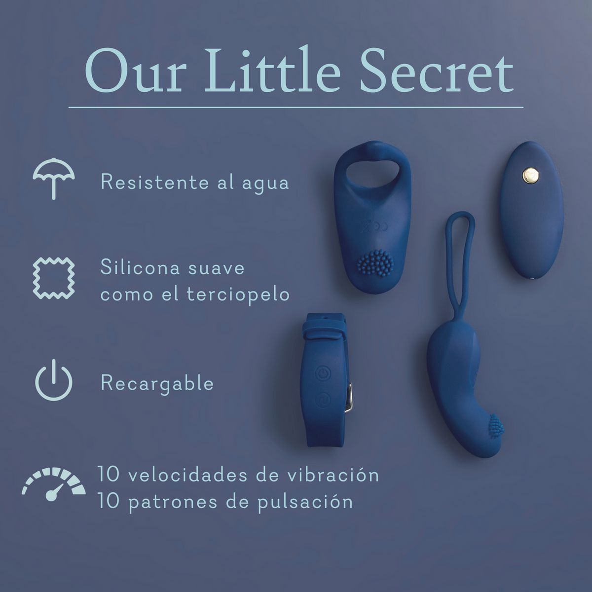 Our Little Secret Pleasure Toy Set -Multiple Sizes/ Nuestro pequeño secreto Juego de juguetes de placer  Varios tamaños