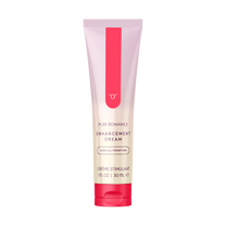 Enhancement cream tube with pink cap for wellness and intimate care, 30 mL size