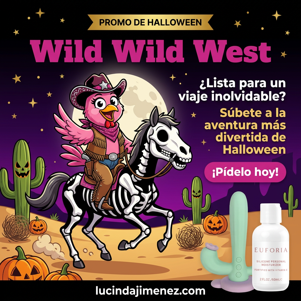 Promo de Halloween Wild Wild West: combo con Lubricante de Silicona Euforia