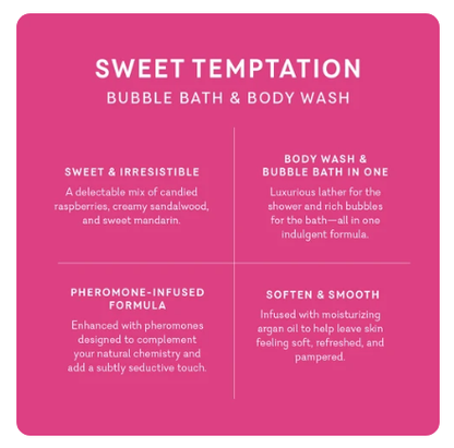 Beneficios de Bubbli Sweet Temptation: frambuesa, sándalo y mandarina