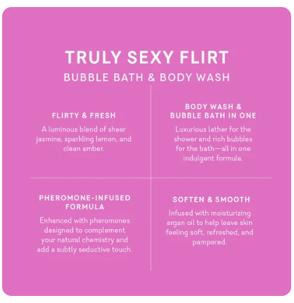 Beneficios de Bubbli Truly Sexy Flirt: jazmín, limón y ámbar