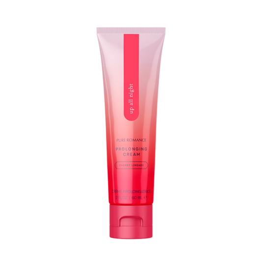 Pink tube of Pure Romance Prolonging Cream Cherry Limeade for personal wellness, 60ml